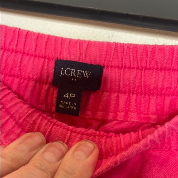 J. Crew Pink Cropped Ankle Pants Relaxed Fit - Picture 2 of 3